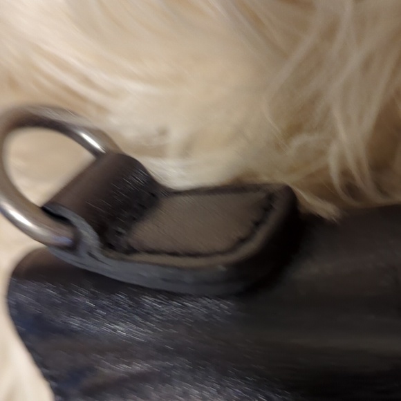 Black leather Patricia Nash Zancona tote bag purse - Picture 10 of 15